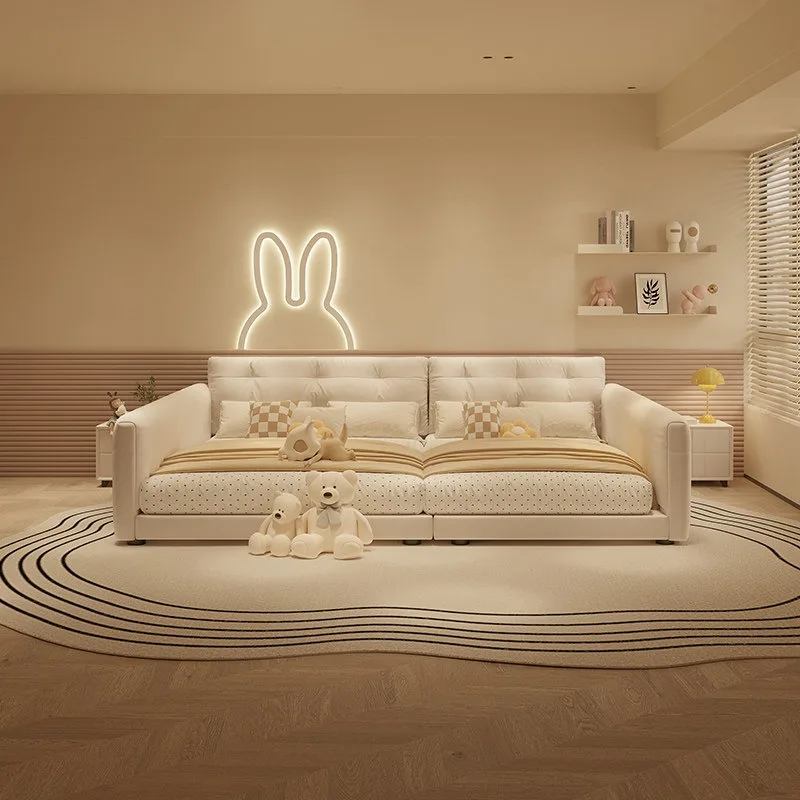 Queen Luxury Adults Bedroom Beds Headboard Many People Parent Child 180x200cm Bed Frame Kids Room Family Children Home Furniture
Queen Luxury Adults Bedroom Beds Headboard Many People Parent Child 180x200cm Bed Frame Kids Room Family Children Home Furniture