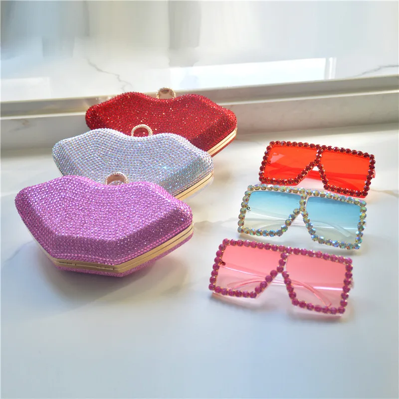 Red/Pink/White Sparkle Rhinestone Lip Mouth Bag for Celebrity Lady Evening Hand Bag Sets
Red/Pink/White Sparkle Rhinestone Lip Mouth Bag for Celebrity Lady Evening Hand Bag Sets