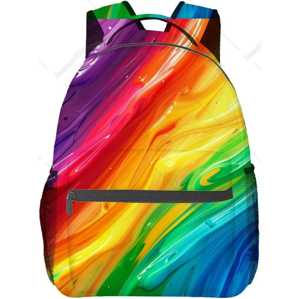 Rainbow Backpack, Polyester Laptop Bag, Colorful Abstract Texture Backpacks, Artistic Gradient Design Back Pack, Rucksack Gifts
Rainbow Backpack, Polyester Laptop Bag, Colorful Abstract Texture Backpacks, Artistic Gradient Design Back Pack, Rucksack Gifts