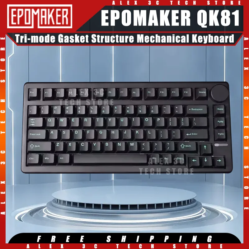 EPOMAKER QK81 Mechanical Keyboard Tri-mode QMK/VIA Gasket Structure Hot Swap Ergonomics Office Gaming Keyboard Pc Accessories
EPOMAKER QK81 Mechanical Keyboard Tri-mode QMK/VIA Gasket Structure Hot Swap Ergonomics Office Gaming Keyboard Pc Accessories