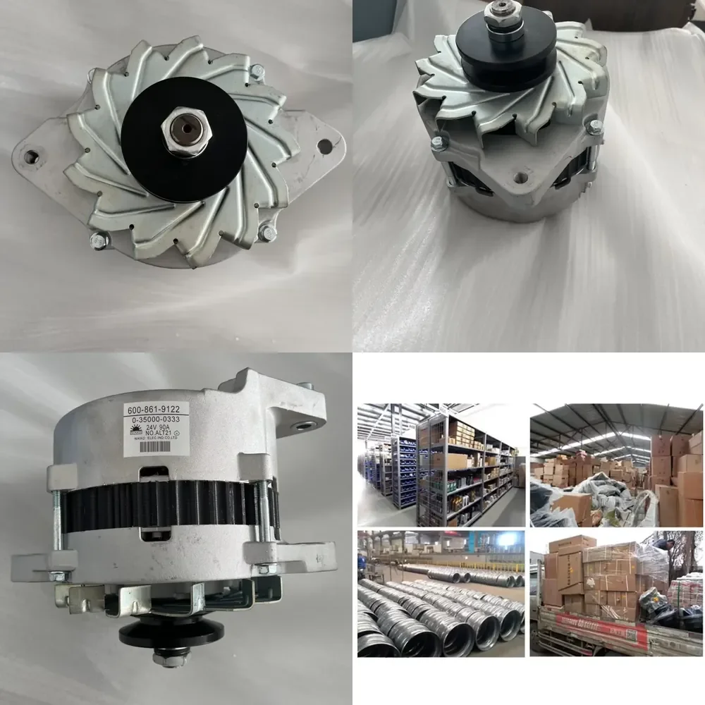 Excavator Spare Parts ALTERNATOR 600-861-9122 Used for Excavator
Excavator Spare Parts ALTERNATOR 600-861-9122 Used for Excavator