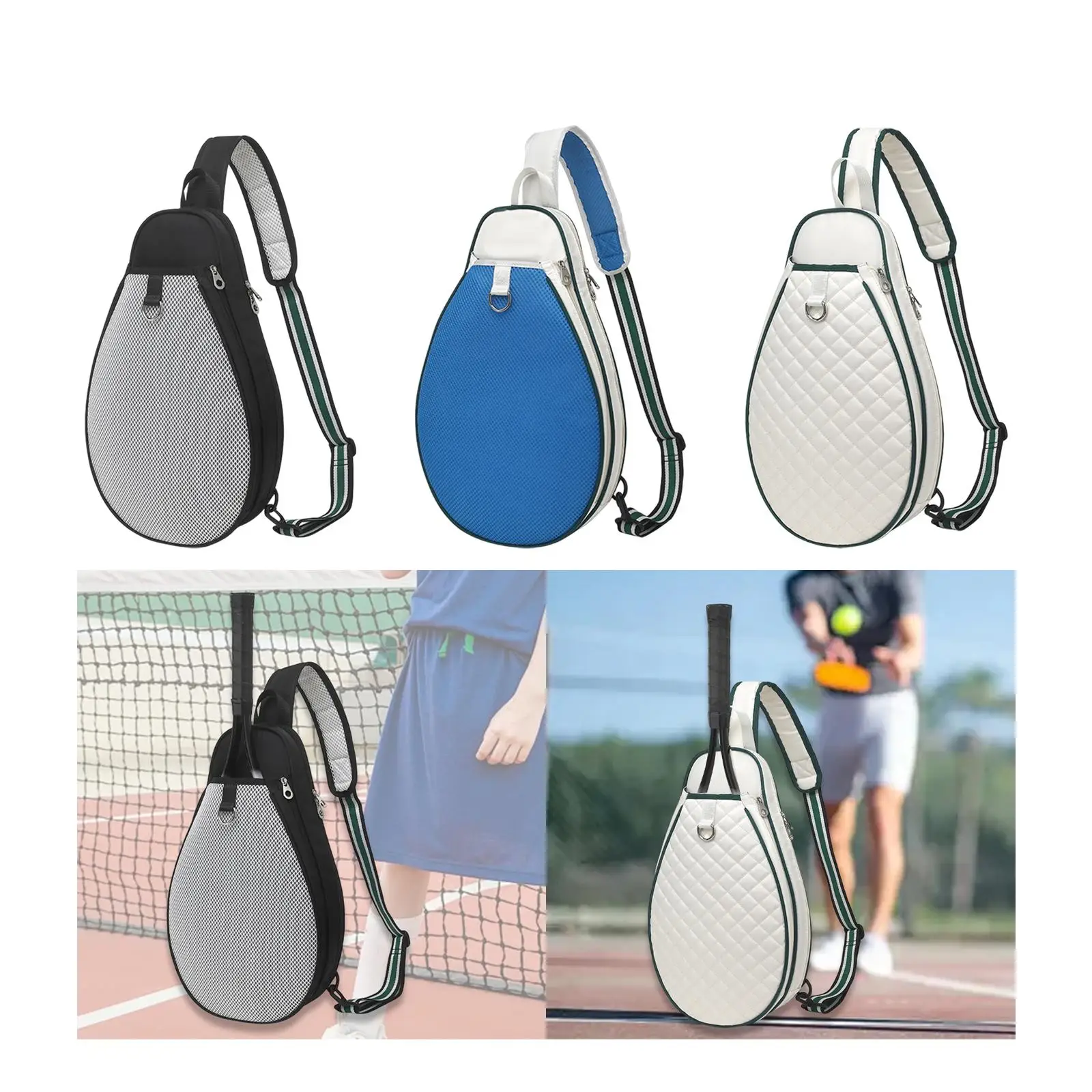 Badminton Bag with Mesh Pocket Shoulder Strap Racket Holder for Fitness and Outdoor Activities
Badminton Bag with Mesh Pocket Shoulder Strap Racket Holder for Fitness and Outdoor Activities