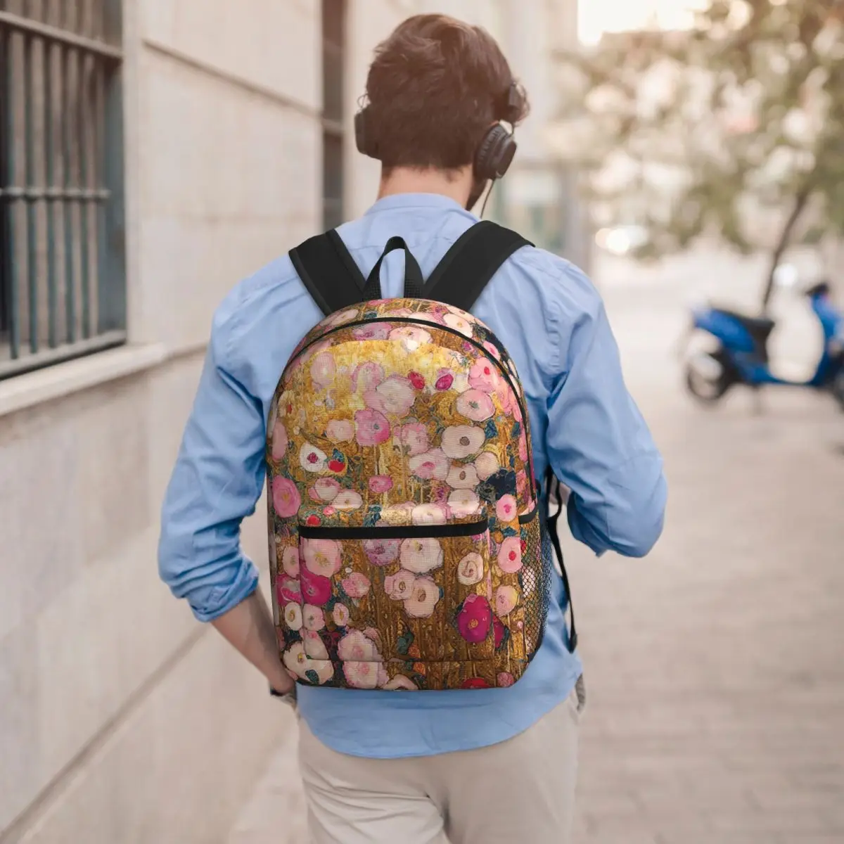 Gustav Klimt Pink Flower Garden Backpack Boys Girls BookBag Kids School Bag Computer Shoulder Bags for Men Women
Gustav Klimt Pink Flower Garden Backpack Boys Girls BookBag Kids School Bag Computer Shoulder Bags for Men Women