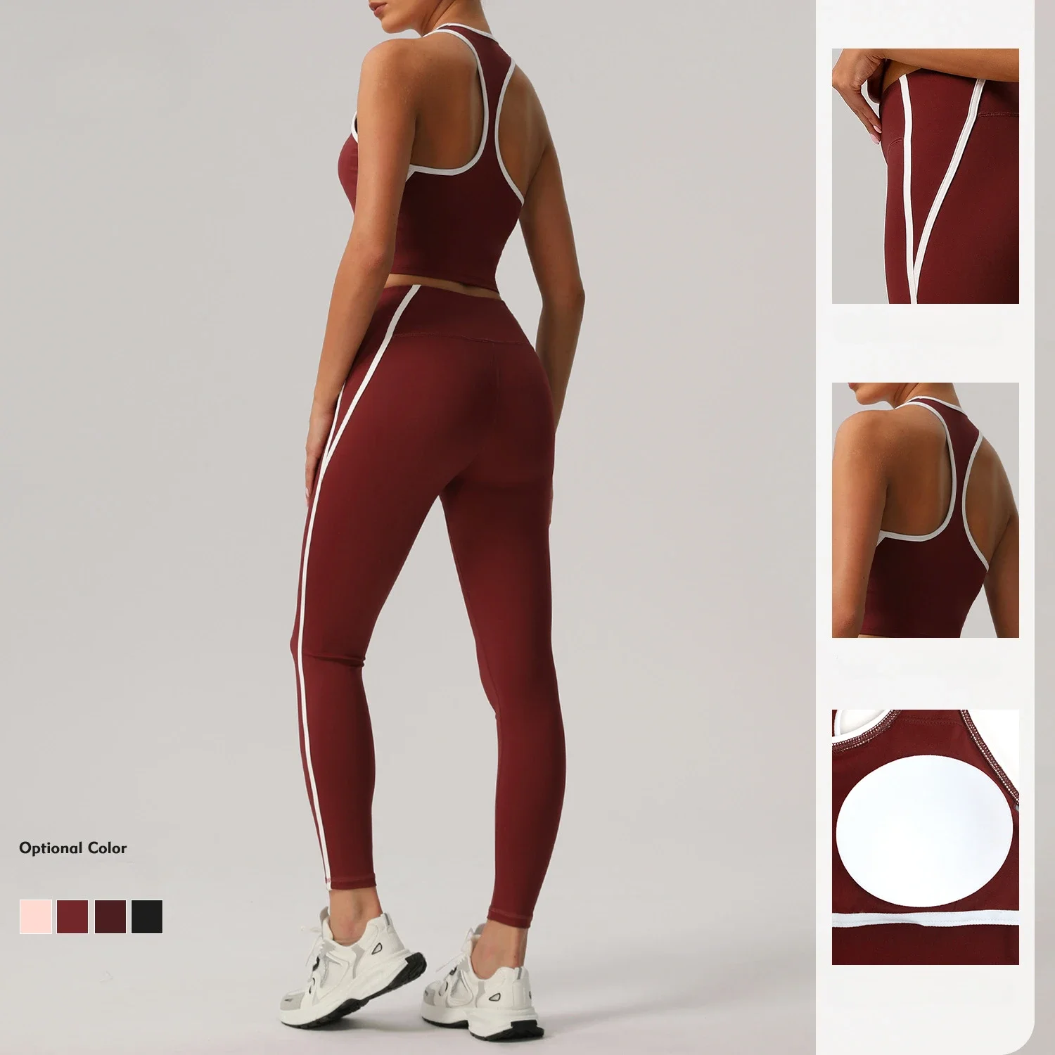 Seamless Yoga Sets Sports Fitness Hip-lifting High-waisted Slim Sports Vest Yoga Suit Running Workout Gym Leggings for Women
Seamless Yoga Sets Sports Fitness Hip-lifting High-waisted Slim Sports Vest Yoga Suit Running Workout Gym Leggings for Women