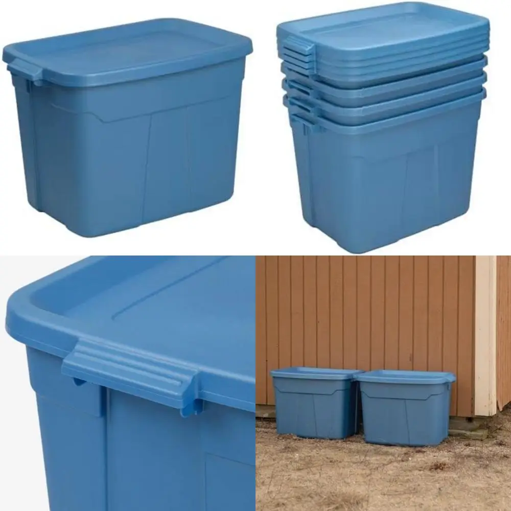 Durable 18-Gallon Storage Bin with Stackable Tote and Snap Lid, 16.6 High x 24.2 Wide x 16.2 Deep, Set of 2
Durable 18-Gallon Storage Bin with Stackable Tote and Snap Lid, 16.6 High x 24.2 Wide x 16.2 Deep, Set of 2