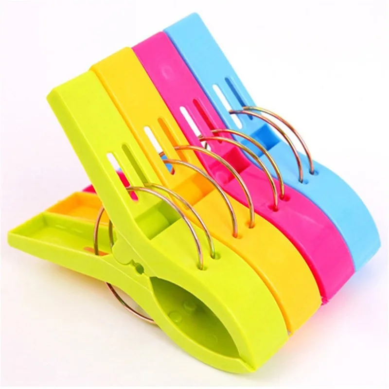 4Pcs/Set Durable Latest Bright Colors Beach Towel Clips Plastic Pegs Spring Clothes Pins Clip Hanger Bed Sheet Clips
4Pcs/Set Durable Latest Bright Colors Beach Towel Clips Plastic Pegs Spring Clothes Pins Clip Hanger Bed Sheet Clips