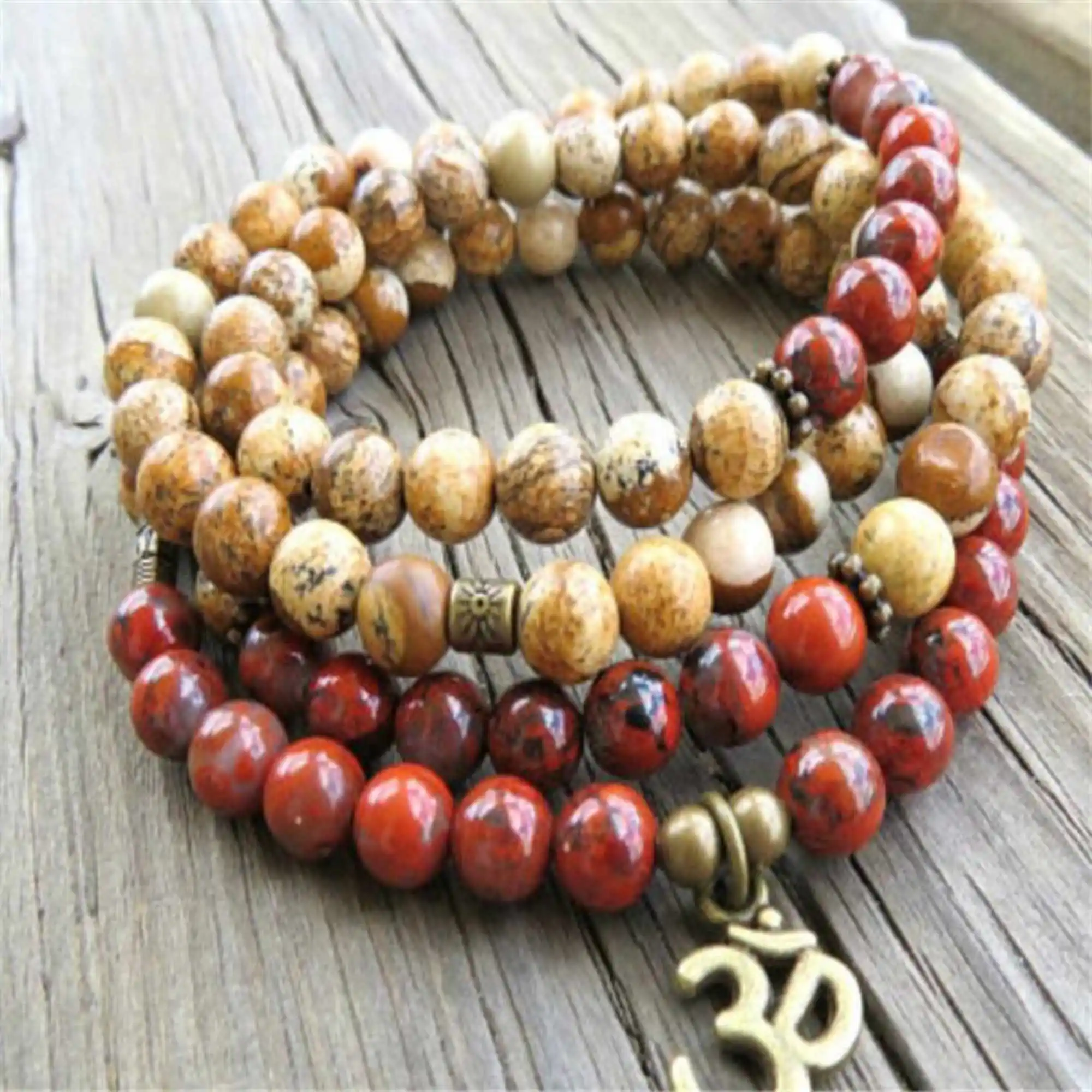 6mm Natural Red jasper PICTURE STONE Bracelet yoga Mala prayer Teens Wrap Link Gift Men
6mm Natural Red jasper PICTURE STONE Bracelet yoga Mala prayer Teens Wrap Link Gift Men