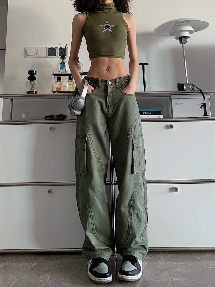 American Retro High Street Military Green Workwear Jeans Men's And Women's Straight Loose Casual Wide Leg Floor-Length Pants
American Retro High Street Military Green Workwear Jeans Men's And Women's Straight Loose Casual Wide Leg Floor-Length Pants