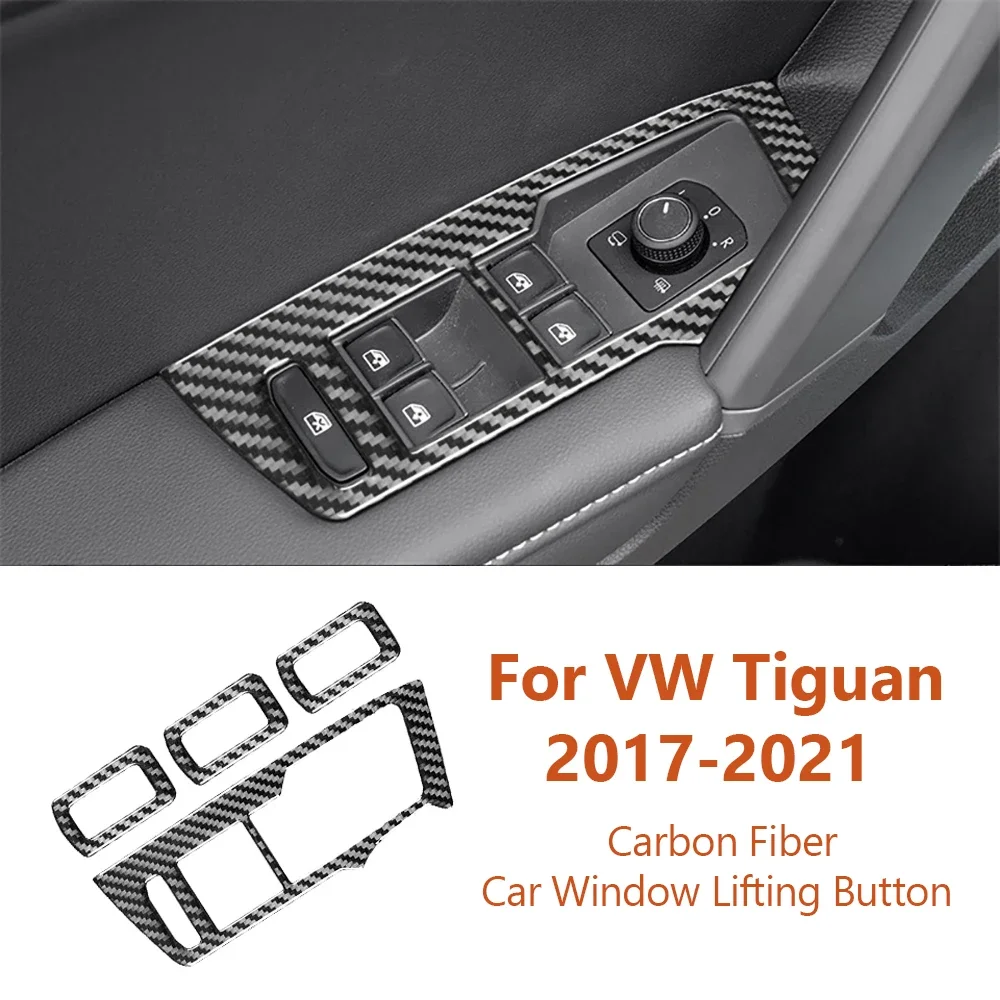 Для Volkswagen VW Tiguan 2017-2021 кнопки из углеродного волокна для подъема автомобильных окон Декоративные наклейки аксессуары для интерьера автомобиля
Для Volkswagen VW Tiguan 2017-2021 кнопки из углеродного волокна для подъема автомобильных окон Декоративные наклейки аксессуары для интерьера автомобиля