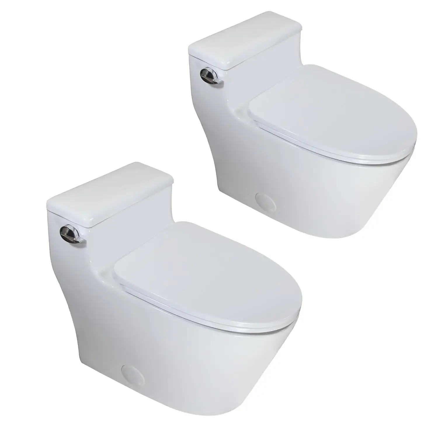 2 PACK Elongated One Piece Toilet, Low Profile High Efficiency 1.28 GPF Single Side Flush, Space Saving Design,, Customized
2 PACK Elongated One Piece Toilet, Low Profile High Efficiency 1.28 GPF Single Side Flush, Space Saving Design,, Customized