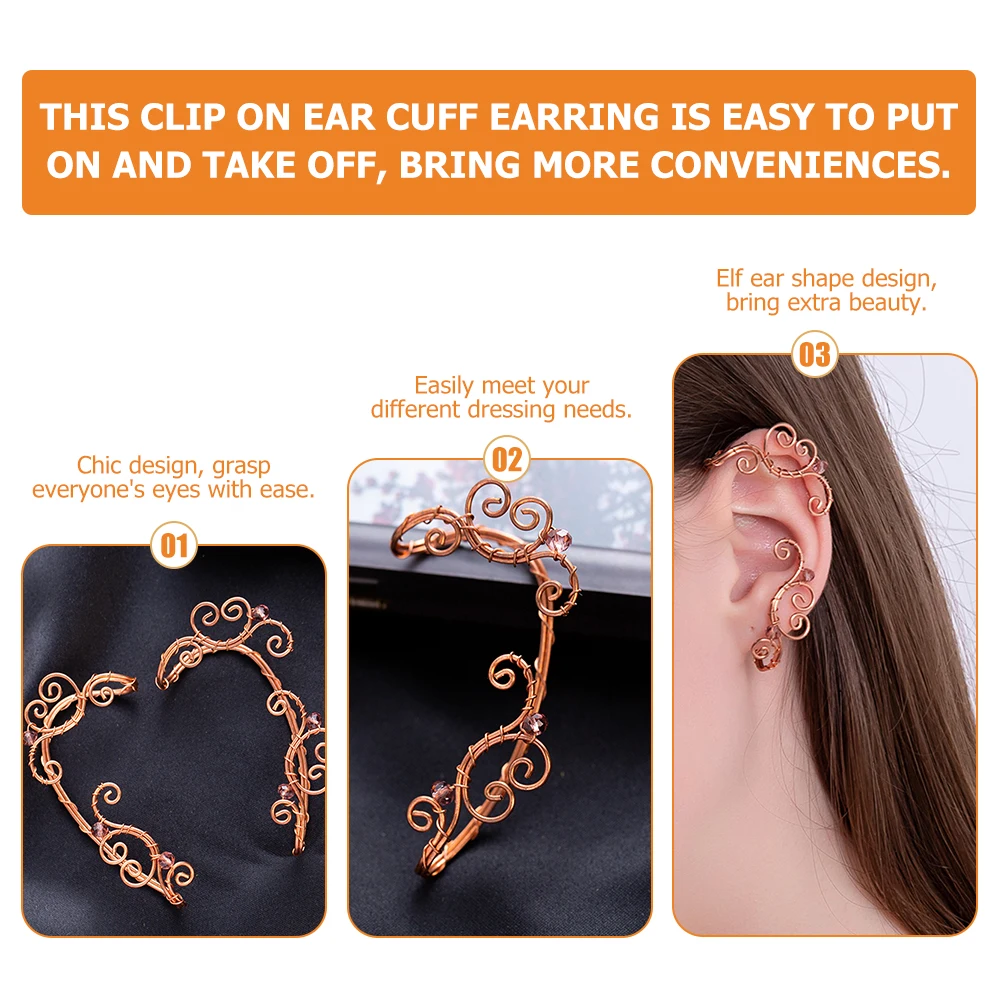 Vintage Earrings Fairy Cuffs for Women Elf Non Piercing Pattern Clip Ears Jewelry
Vintage Earrings Fairy Cuffs for Women Elf Non Piercing Pattern Clip Ears Jewelry