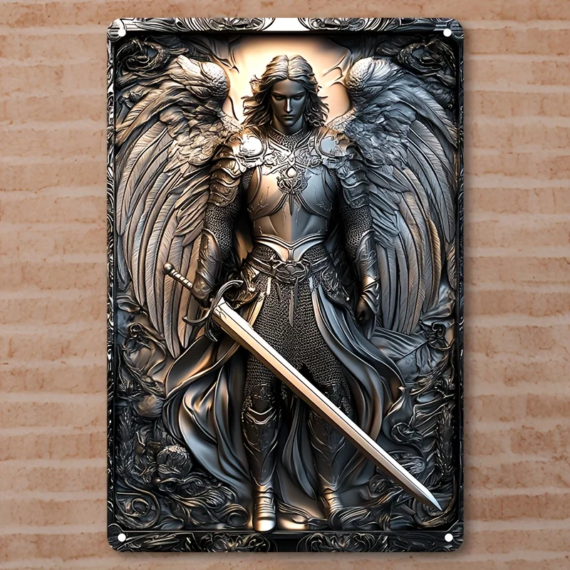 Aluminum Metal Sign, Decorative Wall Poster, 2D Archangel Michael Theme, Retro Aluminum Metal Sign, Aluminum Wall Art
Aluminum Metal Sign, Decorative Wall Poster, 2D Archangel Michael Theme, Retro Aluminum Metal Sign, Aluminum Wall Art