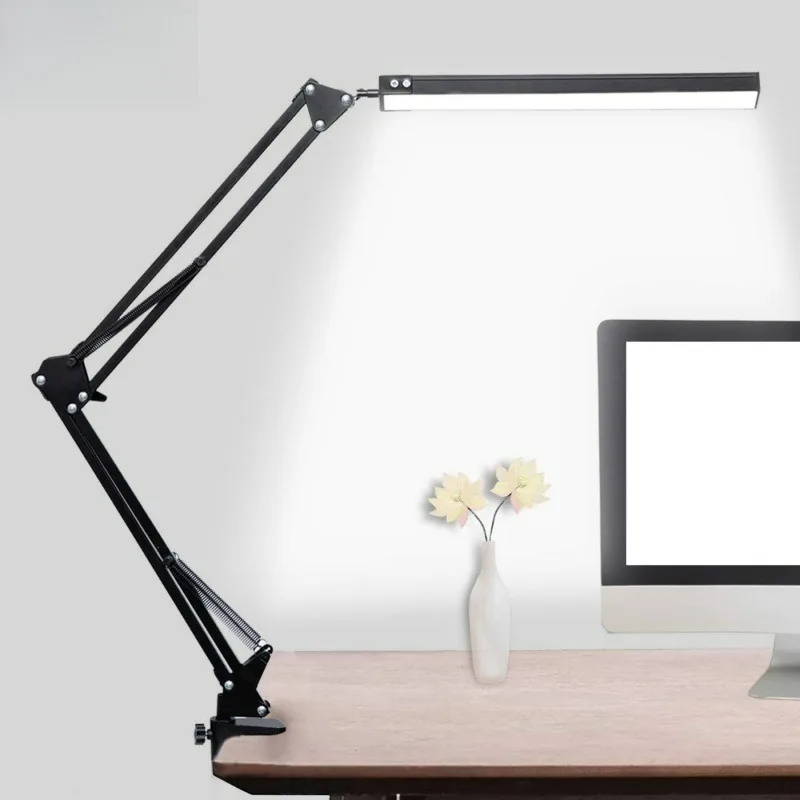 LED Desk Lamp with Clamp 10W Swing Arm Desk Lamp Eye-Caring Dimmable Desk Light with 10 Brightness Level, 3 Lighting Modes
LED Desk Lamp with Clamp 10W Swing Arm Desk Lamp Eye-Caring Dimmable Desk Light with 10 Brightness Level, 3 Lighting Modes