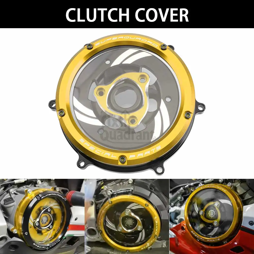 Clutch Transparent Engine Side Protection Cover Refitted Aluminum Motorcycle Accessory For Ducati Panigale 1299/1299S/1299R
Clutch Transparent Engine Side Protection Cover Refitted Aluminum Motorcycle Accessory For Ducati Panigale 1299/1299S/1299R