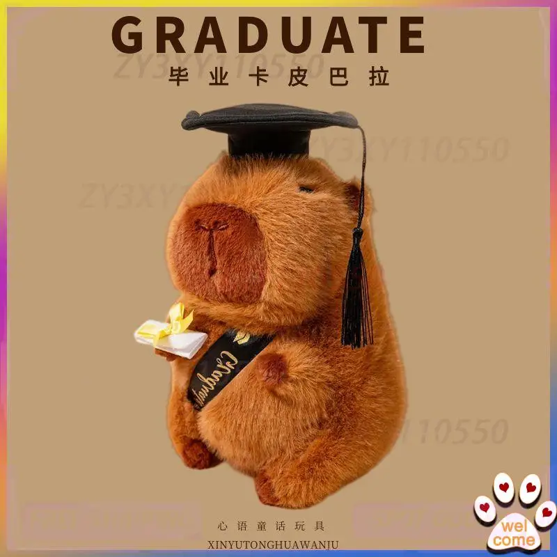 25cm Capibal Simulation New Graduation Doctoral Animal Doll Stuffed Plush Toy Cartoon Anime Cute Pillow Gift For Friend Fun Doll
25cm Capibal Simulation New Graduation Doctoral Animal Doll Stuffed Plush Toy Cartoon Anime Cute Pillow Gift For Friend Fun Doll