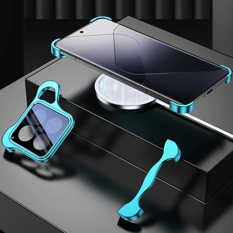 Titanium Alloy Bumper Phone Case for Xiaomi 14 Pro Luxury Metal Xiaomi 14 Case with Lens Film Protection Corner Pads Cover
Titanium Alloy Bumper Phone Case for Xiaomi 14 Pro Luxury Metal Xiaomi 14 Case with Lens Film Protection Corner Pads Cover