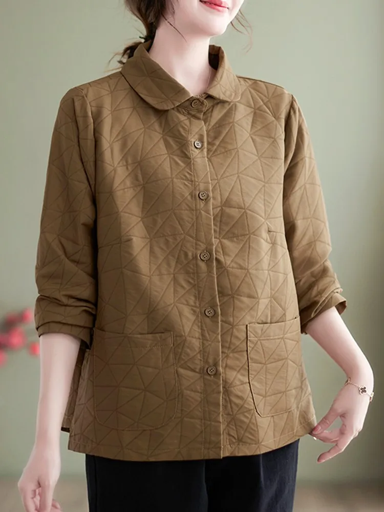Women Long Sleeve Casual Jackets New Arrival 2022 Autumn Vintage Style Solid Color All-match Loose Female Outerwear Coats B2189
Women Long Sleeve Casual Jackets New Arrival 2022 Autumn Vintage Style Solid Color All-match Loose Female Outerwear Coats B2189