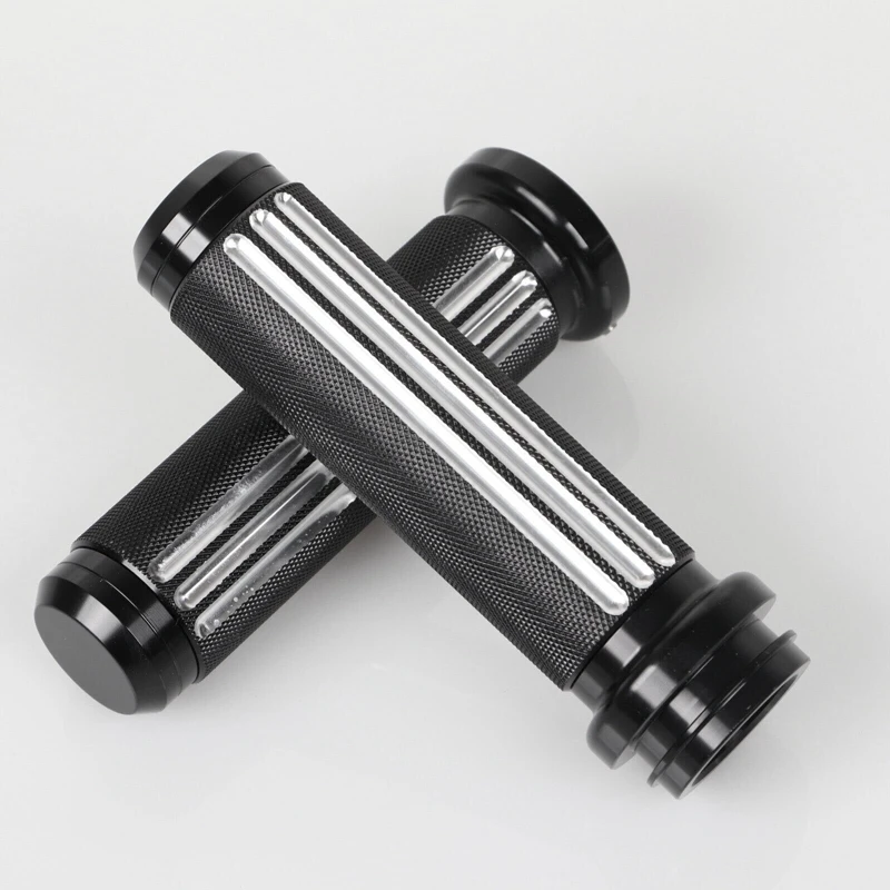 1 Pair CNC 1In Handlebar Electronic Throttle Hand Grips Black Aluminum + Rubber For Touring FLHR FXDLS FXSE FLSTNSE-A93R 
1 Pair CNC 1In Handlebar Electronic Throttle Hand Grips Black Aluminum + Rubber For Touring FLHR FXDLS FXSE FLSTNSE-A93R