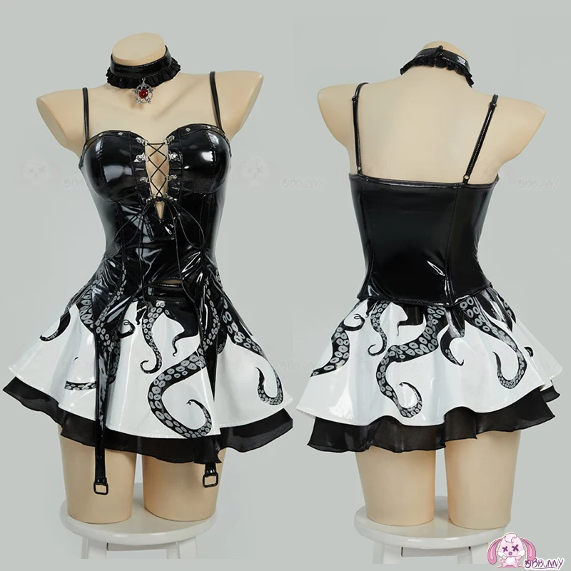 Gothic Cthulhu Tentacle Dress - PU Leather Cosplay Sling Dress for Women Gothic Cosplay Outfit
Gothic Cthulhu Tentacle Dress - PU Leather Cosplay Sling Dress for Women Gothic Cosplay Outfit