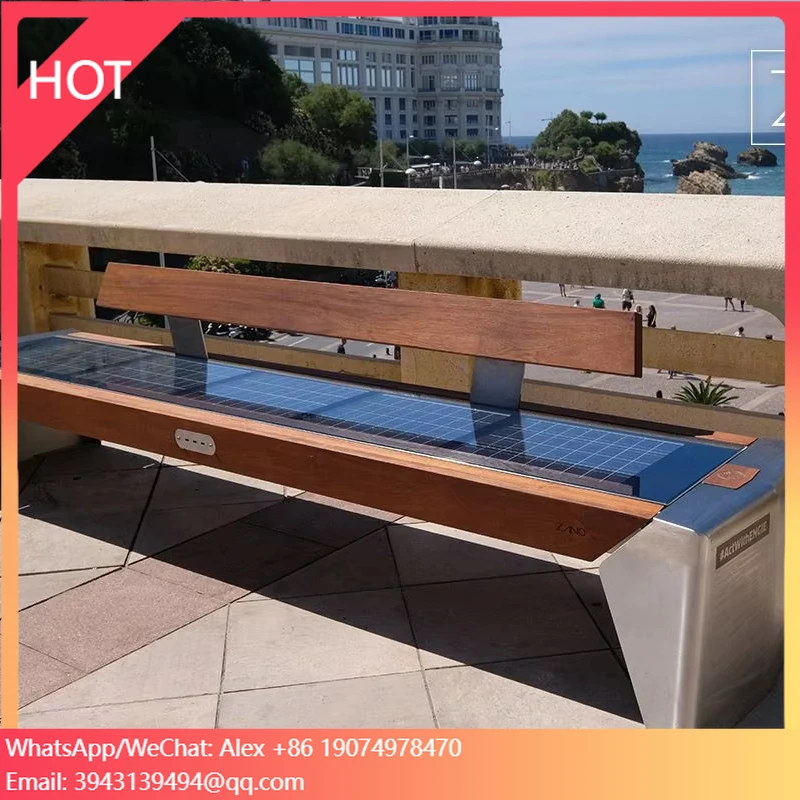 Garden Furniture Metal Smart Bench With Solar Energy LED Lighting Free Charging And Wifi Outdoor Benches
Garden Furniture Metal Smart Bench With Solar Energy LED Lighting Free Charging And Wifi Outdoor Benches
