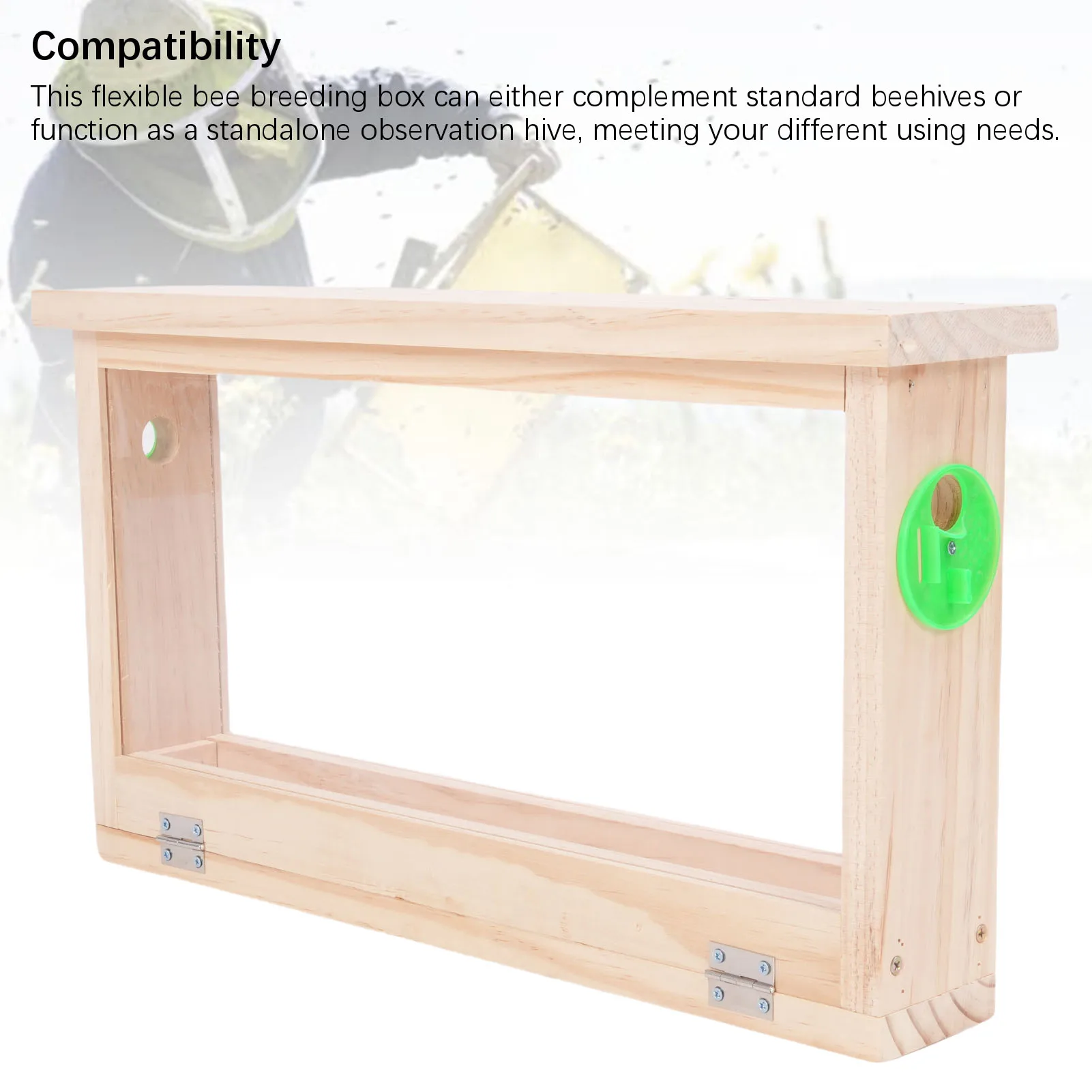 Bee Breeding Box Double Sided Acrylic Board Wooden Bee Observation Box with Vents Beekeeping Supplies Wooden Beekeeping Box
Bee Breeding Box Double Sided Acrylic Board Wooden Bee Observation Box with Vents Beekeeping Supplies Wooden Beekeeping Box