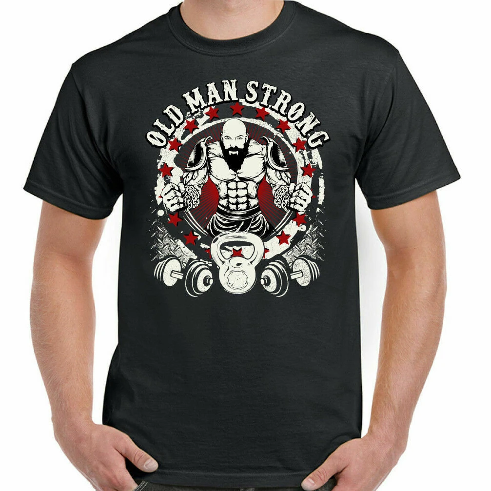Old Man Strong Funny Ageing Bodybuilder GYM Fitness Training T-Shirt Short Sleeve Casual 100% Cotton O-Neck Summer Mens T-shirt
Old Man Strong Funny Ageing Bodybuilder GYM Fitness Training T-Shirt Short Sleeve Casual 100% Cotton O-Neck Summer Mens T-shirt