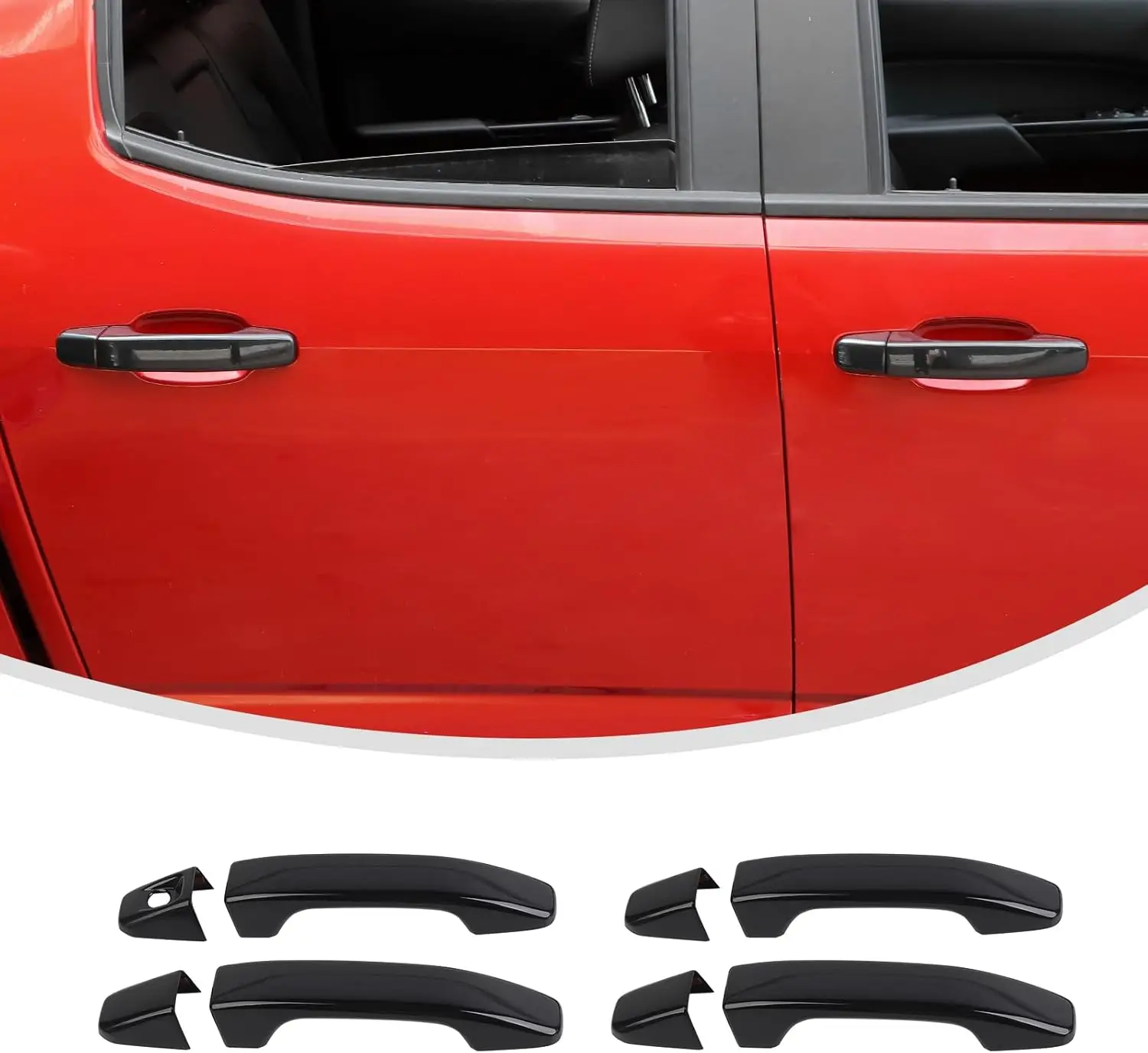 Черные накладки-защита на ручки наружных дверей для Chevrolet Colorado и GMC Canyon 2015-2022 годов, автоаксессуары
Черные накладки-защита на ручки наружных дверей для Chevrolet Colorado и GMC Canyon 2015-2022 годов, автоаксессуары