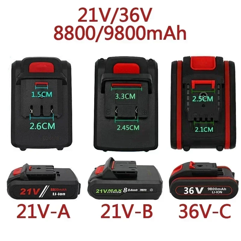New 21V 36v 9800mah Electric drill tool rechargeable lithium battery electric screw driver electric drill Li-ion battery
New 21V 36v 9800mah Electric drill tool rechargeable lithium battery electric screw driver electric drill Li-ion battery