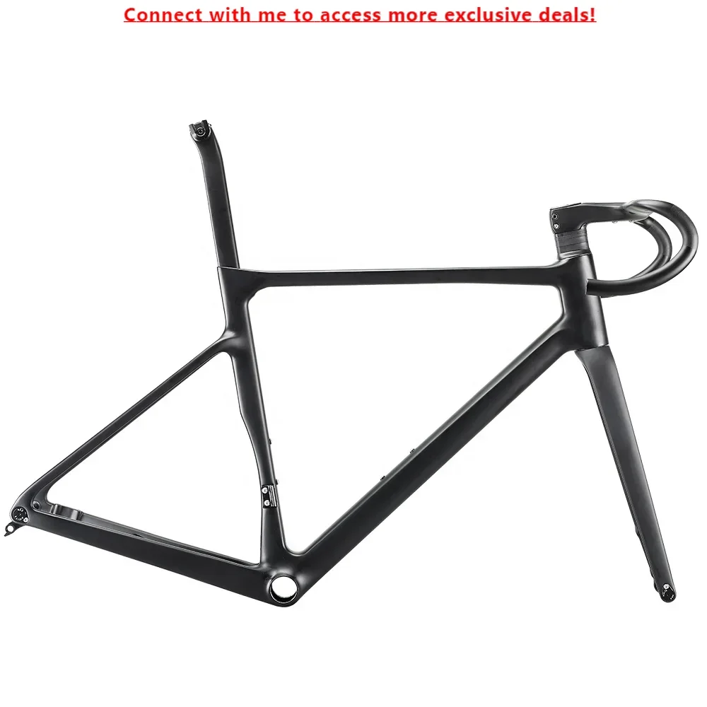 Ultralight T1100 Full Carbon Road Frame 990G Climbing Bicycle Cycling 700*38 Tire Cyclocross Aerodynamic UD Disc Roadbike Frame
Ultralight T1100 Full Carbon Road Frame 990G Climbing Bicycle Cycling 700*38 Tire Cyclocross Aerodynamic UD Disc Roadbike Frame