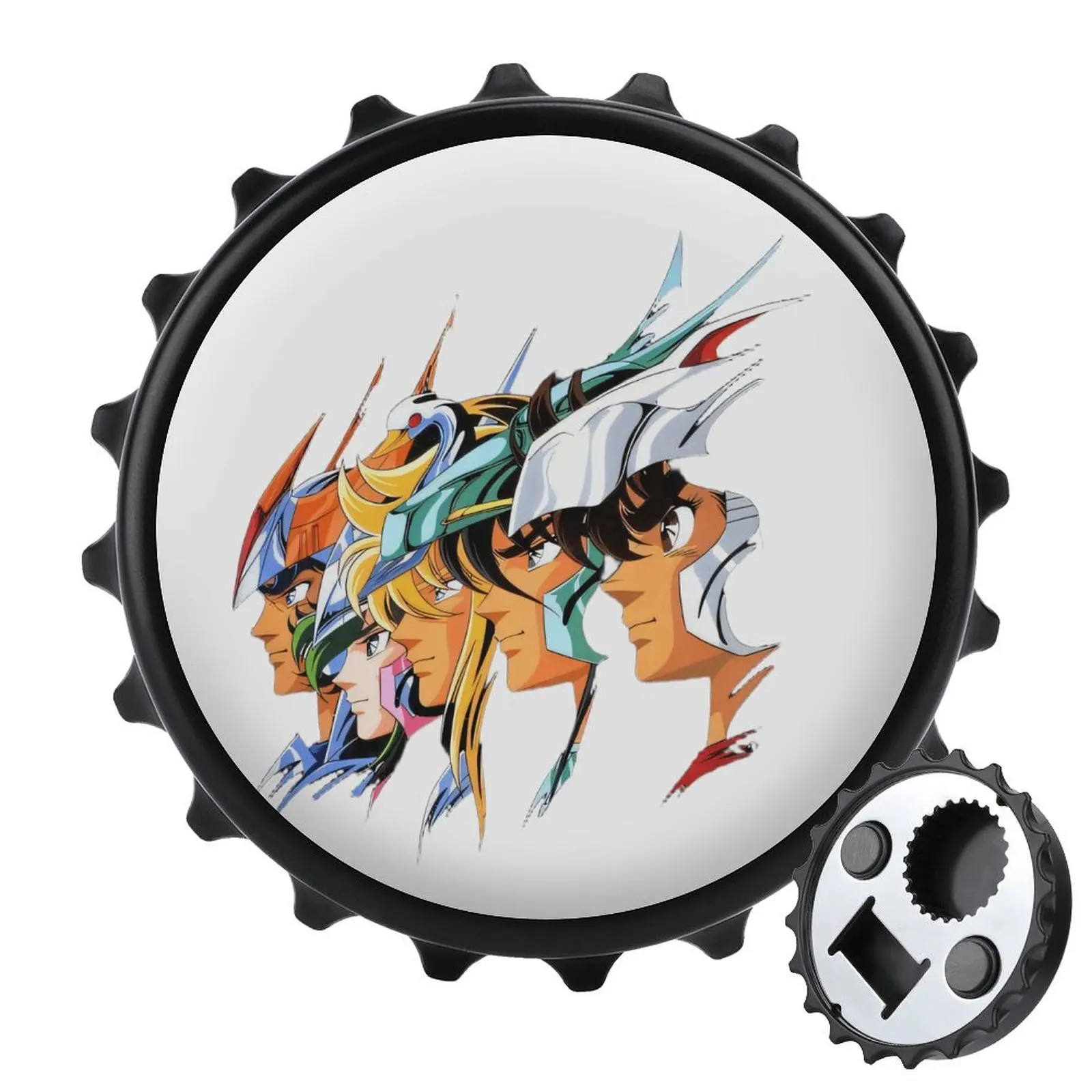 Refrigerator Magnet Bottle Opener Magnetic Attraction Alloy Saint Seiya Knights of The Zodiac Goods Seiya Shiryu Hyoga Shun Ikki
Refrigerator Magnet Bottle Opener Magnetic Attraction Alloy Saint Seiya Knights of The Zodiac Goods Seiya Shiryu Hyoga Shun Ikki