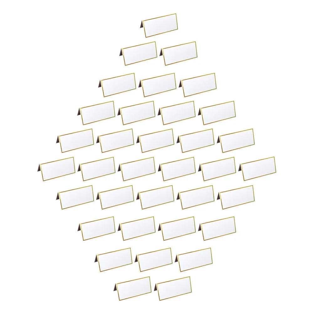 50Pcs Gold Foil Table Cards Easy to Write Convenient Reserved Cards Party Accessory Multi-Function Multi-Function Table Signs
50Pcs Gold Foil Table Cards Easy to Write Convenient Reserved Cards Party Accessory Multi-Function Multi-Function Table Signs