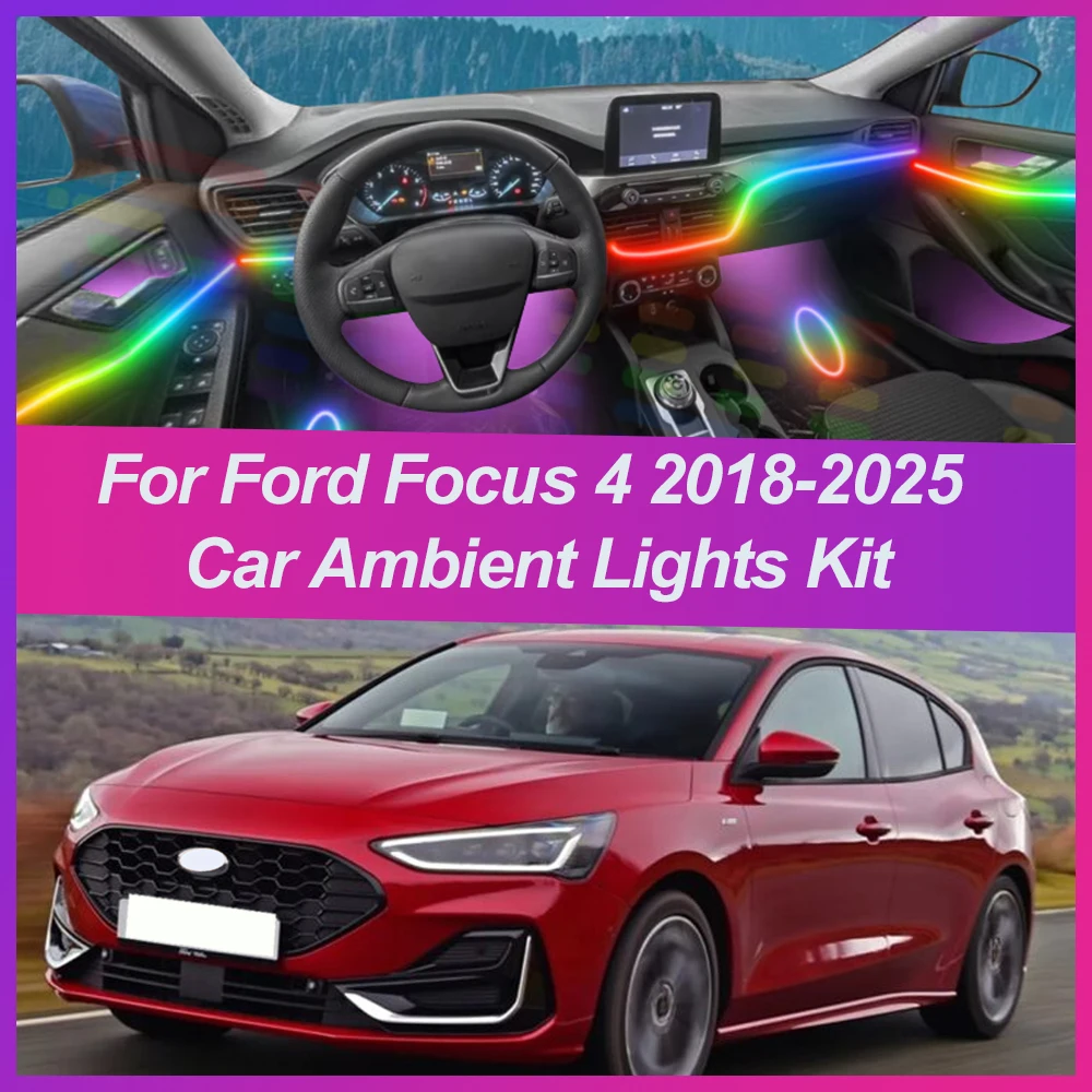 Symphony Car Ambient Lights Kit For Ford Focus 2018-2025 LED Interior RGB APP Control Acrylic Guide Strip Light Auto Atmosphere
Symphony Car Ambient Lights Kit For Ford Focus 2018-2025 LED Interior RGB APP Control Acrylic Guide Strip Light Auto Atmosphere