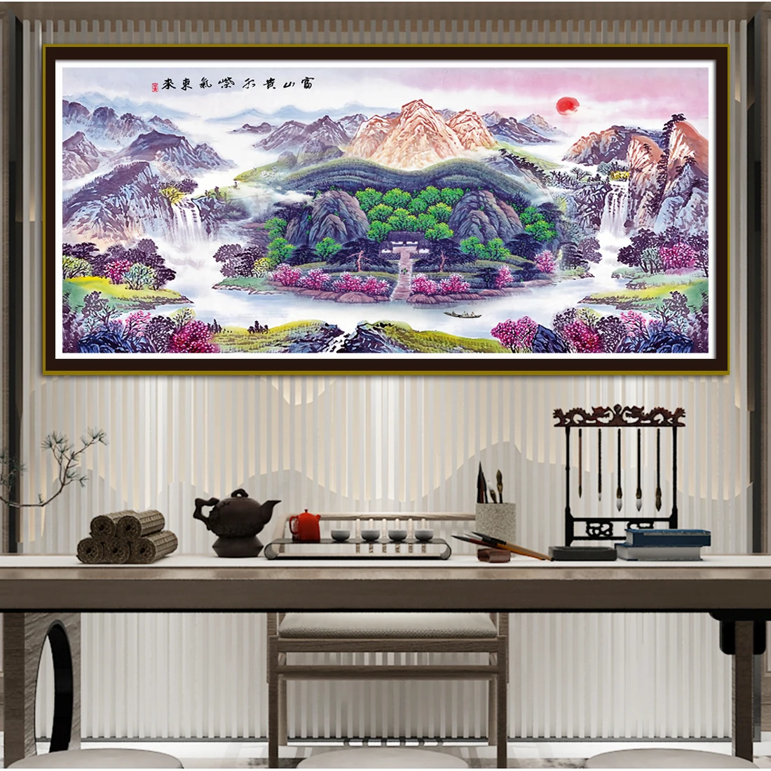 Purple Prosperous Oriental Landscape Pattern Cross Embroidery Set - Handmade DIY Embroidery Home Decoration Hanging Painting
Purple Prosperous Oriental Landscape Pattern Cross Embroidery Set - Handmade DIY Embroidery Home Decoration Hanging Painting