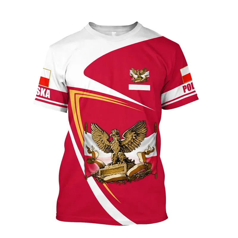 Poland Flag Graphic Mens T-Shirts for Men Clothing Oversized Tees 3D Printed Summer Casual Short Sleeve Tops Personality
Poland Flag Graphic Mens T-Shirts for Men Clothing Oversized Tees 3D Printed Summer Casual Short Sleeve Tops Personality