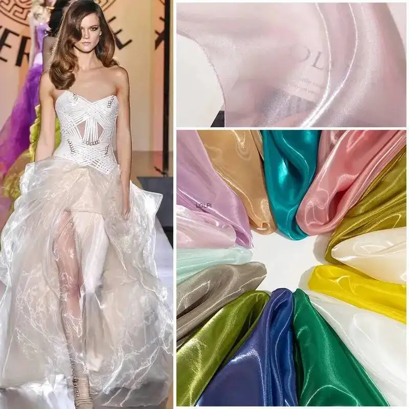 Shiny Liquid Water Glossy Fabric Handmade DIY Glitter Crystal Satin Wedding Dress COS Designer Fabric
Shiny Liquid Water Glossy Fabric Handmade DIY Glitter Crystal Satin Wedding Dress COS Designer Fabric