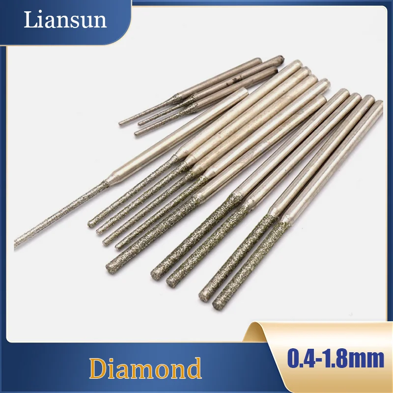 3/5/10pcs Jade Drilling Needles Diamond Rod Needles 0.4mm - 1.8mm Professional Diamond-Coated Drill Bits for Glass and Jewellery
3/5/10pcs Jade Drilling Needles Diamond Rod Needles 0.4mm - 1.8mm Professional Diamond-Coated Drill Bits for Glass and Jewellery