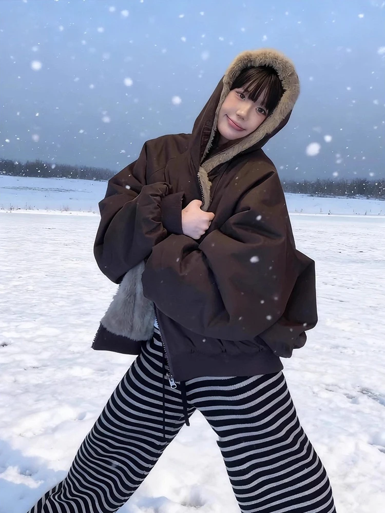 Men's And Women's Thiened Winter Cotton Jaet Hooded Mink Simulation Coat Stand Fit Casual Wear Warmth Guaranteed
Men's And Women's Thiened Winter Cotton Jaet Hooded Mink Simulation Coat Stand Fit Casual Wear Warmth Guaranteed