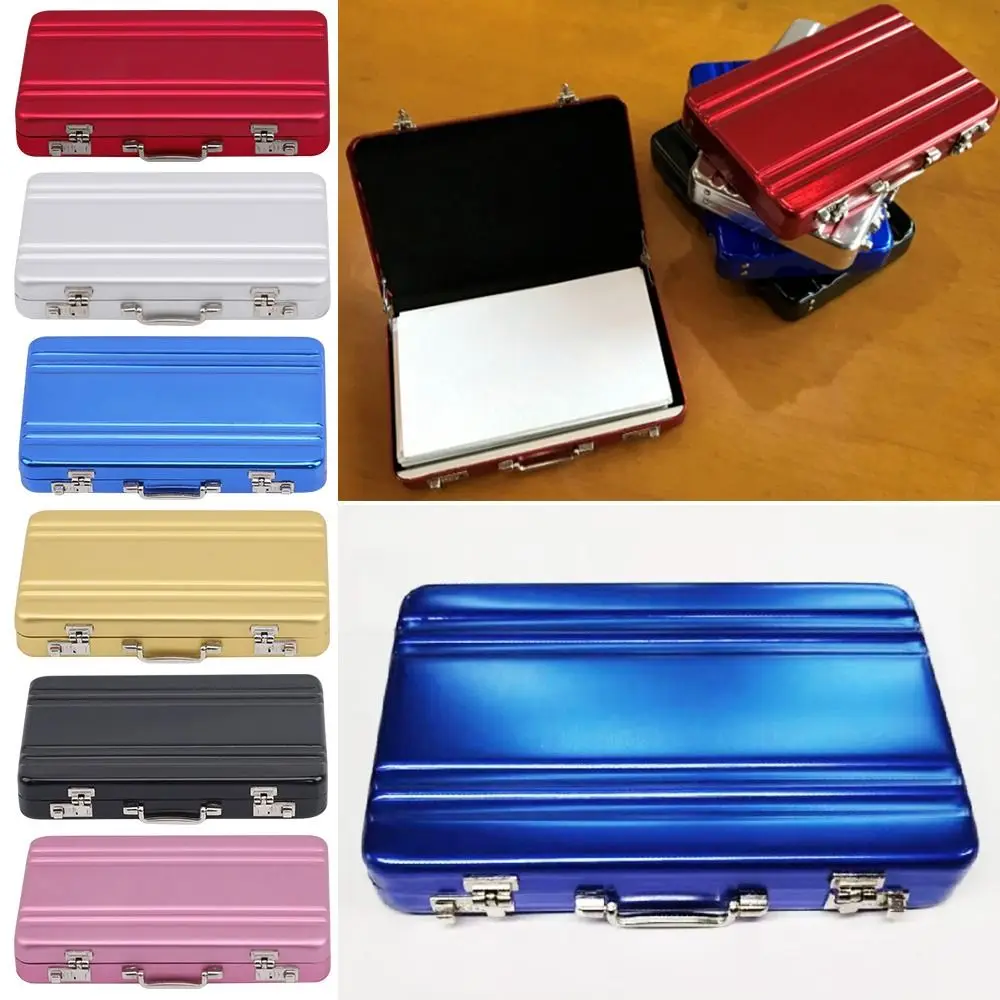 Portable Mini Suitcase Aluminum Alloy Storage Box Business Card Box Card Holder Jewelry Case
Portable Mini Suitcase Aluminum Alloy Storage Box Business Card Box Card Holder Jewelry Case