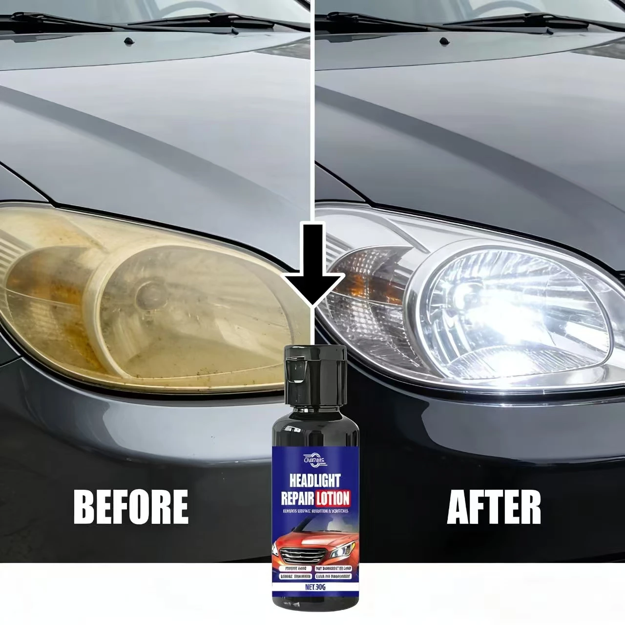 30 г лосьон для ремонта фар CNOFIMS для BMW Toyota — удаление окисления/подряпин, предотвращение старения, восстановление прозрачного автомобиля L
30 г лосьон для ремонта фар CNOFIMS для BMW Toyota — удаление окисления/подряпин, предотвращение старения, восстановление прозрачного автомобиля L