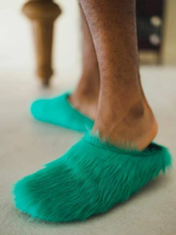 2024 New Black Shoes Sexy Slippers Horsehair Women Shoes Fashion Sandal Flat Round Toe Casual True Fur hair Men HorseHair Shoes
2024 New Black Shoes Sexy Slippers Horsehair Women Shoes Fashion Sandal Flat Round Toe Casual True Fur hair Men HorseHair Shoes