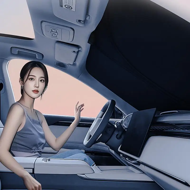 Car Sunshade Cover Black Front Windshield Sunshade Umbrella Uv Resistant Folding Auto Sun Visor Car Sunscreen Accessories
Car Sunshade Cover Black Front Windshield Sunshade Umbrella Uv Resistant Folding Auto Sun Visor Car Sunscreen Accessories