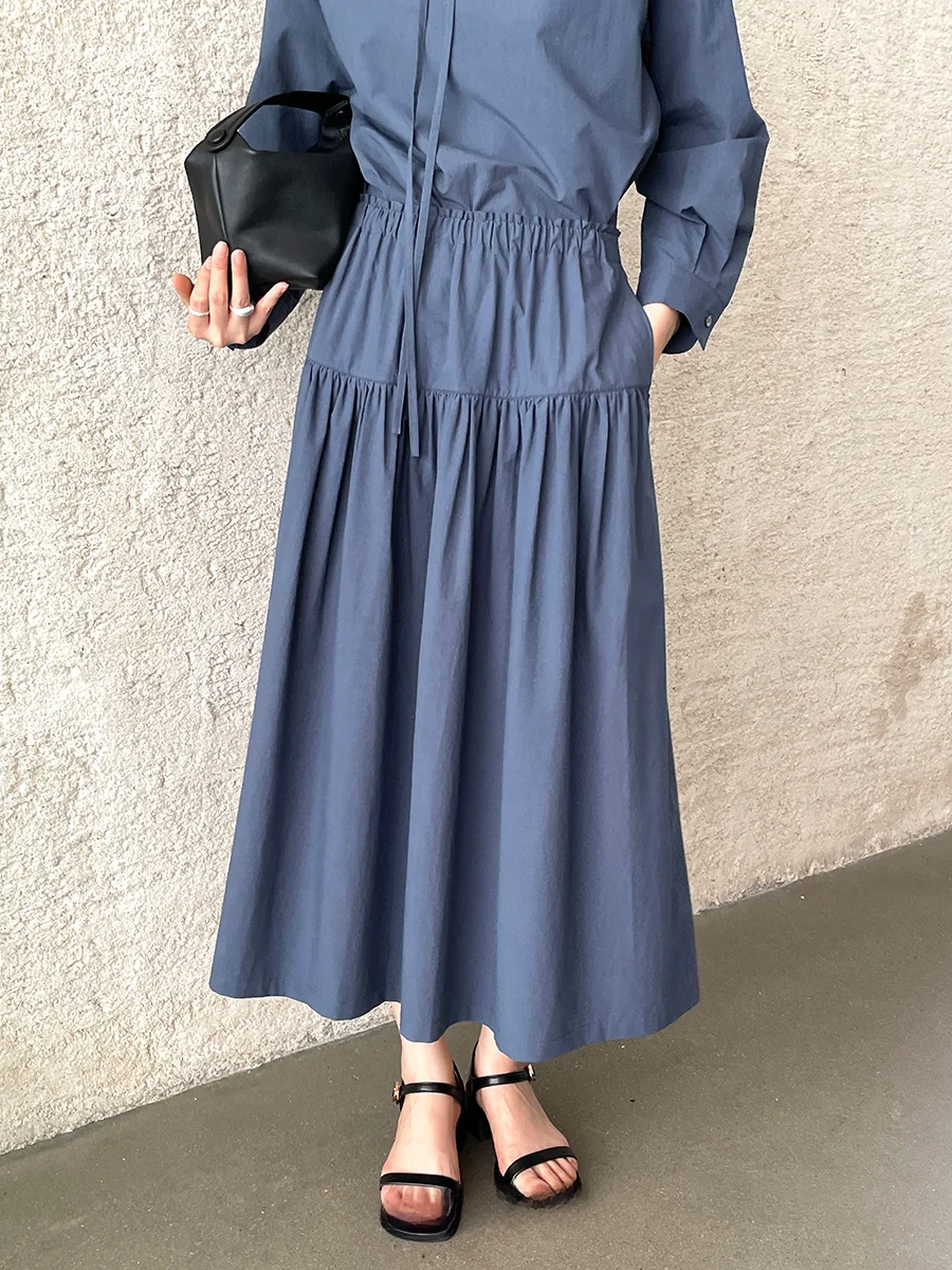 Loose Comfortable Long Cotton Casual Skirt High Waist A-Line Midi Skirt Pure Color Busin Commute Spring Autumn New Sle
Loose Comfortable Long Cotton Casual Skirt High Waist A-Line Midi Skirt Pure Color Busin Commute Spring Autumn New Sle