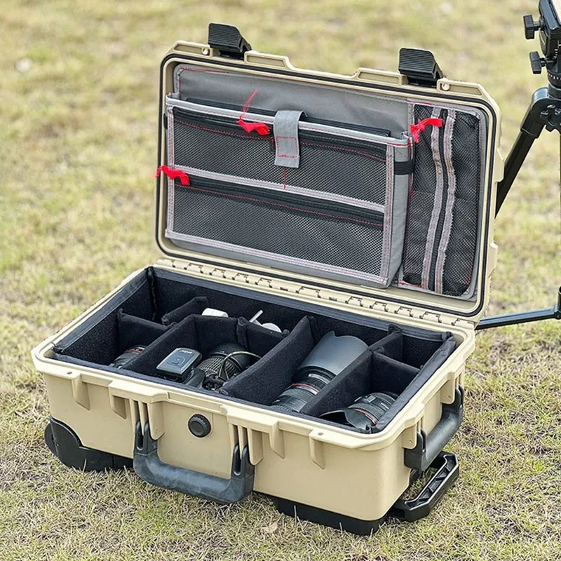 SMRITI Pull Rod Safety Instrument Multifunctional Waterproof Photography Equipment Organizer Box
SMRITI Pull Rod Safety Instrument Multifunctional Waterproof Photography Equipment Organizer Box