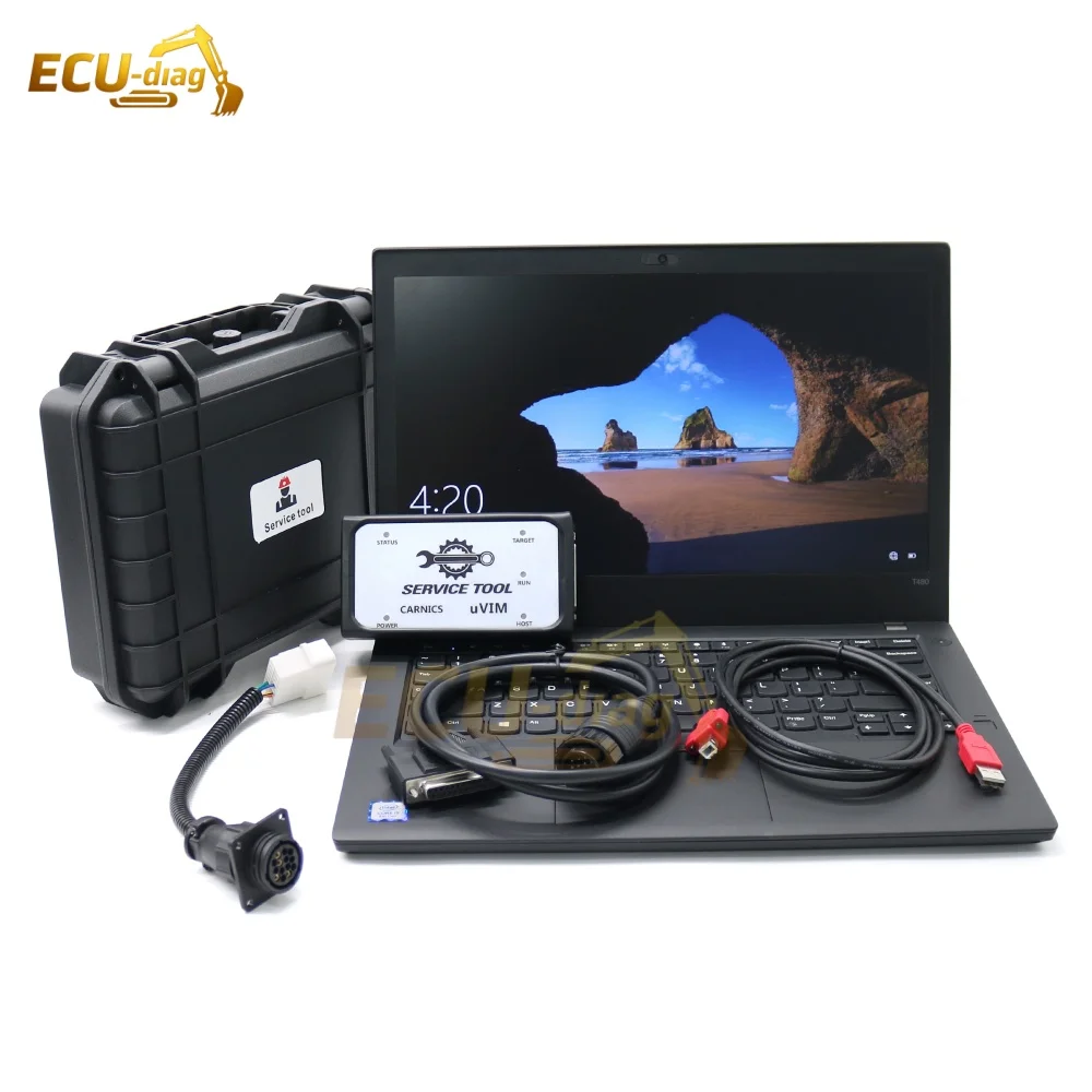 NEW For DOOSAN uVIM Diagnostic Tool Forklift Excavator Engine OBD Interface DDT DCU Scanner 2016 2024 Software with T480 Laptop
NEW For DOOSAN uVIM Diagnostic Tool Forklift Excavator Engine OBD Interface DDT DCU Scanner 2016 2024 Software with T480 Laptop