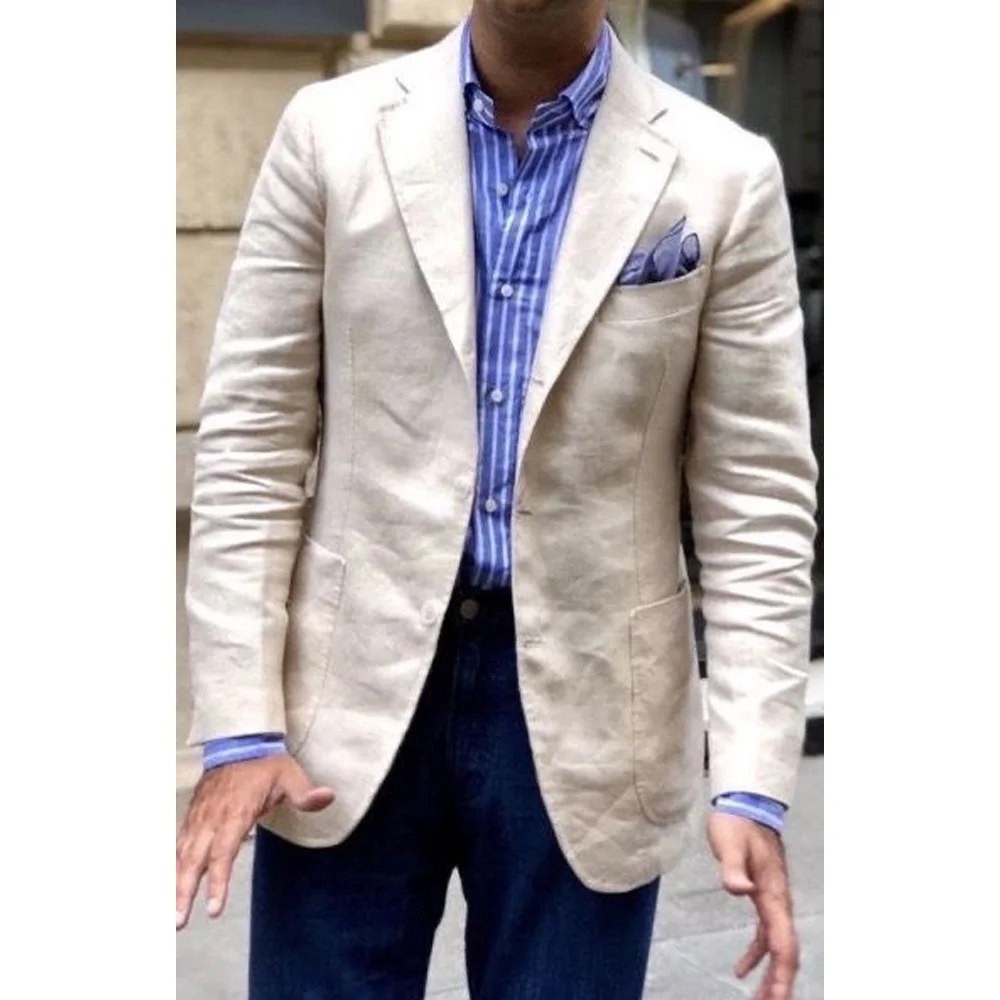 Lightweight Casual Suit Jackets for Man Linen Fabric Men's Jacket Men's Social Coat Single-Breasted Notch Lapels Urban Blazers
Lightweight Casual Suit Jackets for Man Linen Fabric Men's Jacket Men's Social Coat Single-Breasted Notch Lapels Urban Blazers