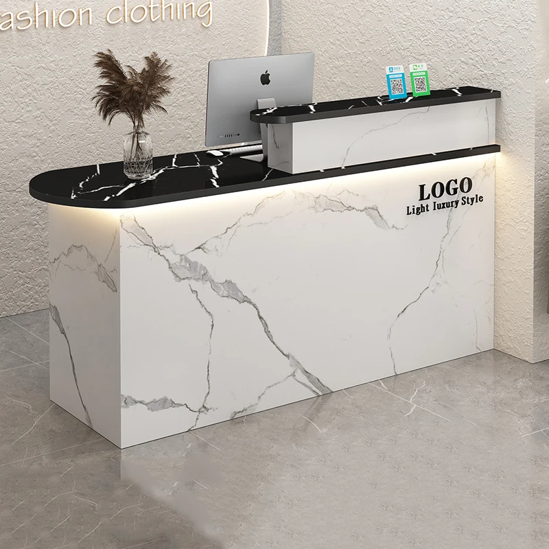 Korean Stylish Reception Desk Corner Light Bar Office Checkout Reception Desk Beauty Salon Service Empfangtheke Trendy Furniture
Korean Stylish Reception Desk Corner Light Bar Office Checkout Reception Desk Beauty Salon Service Empfangtheke Trendy Furniture