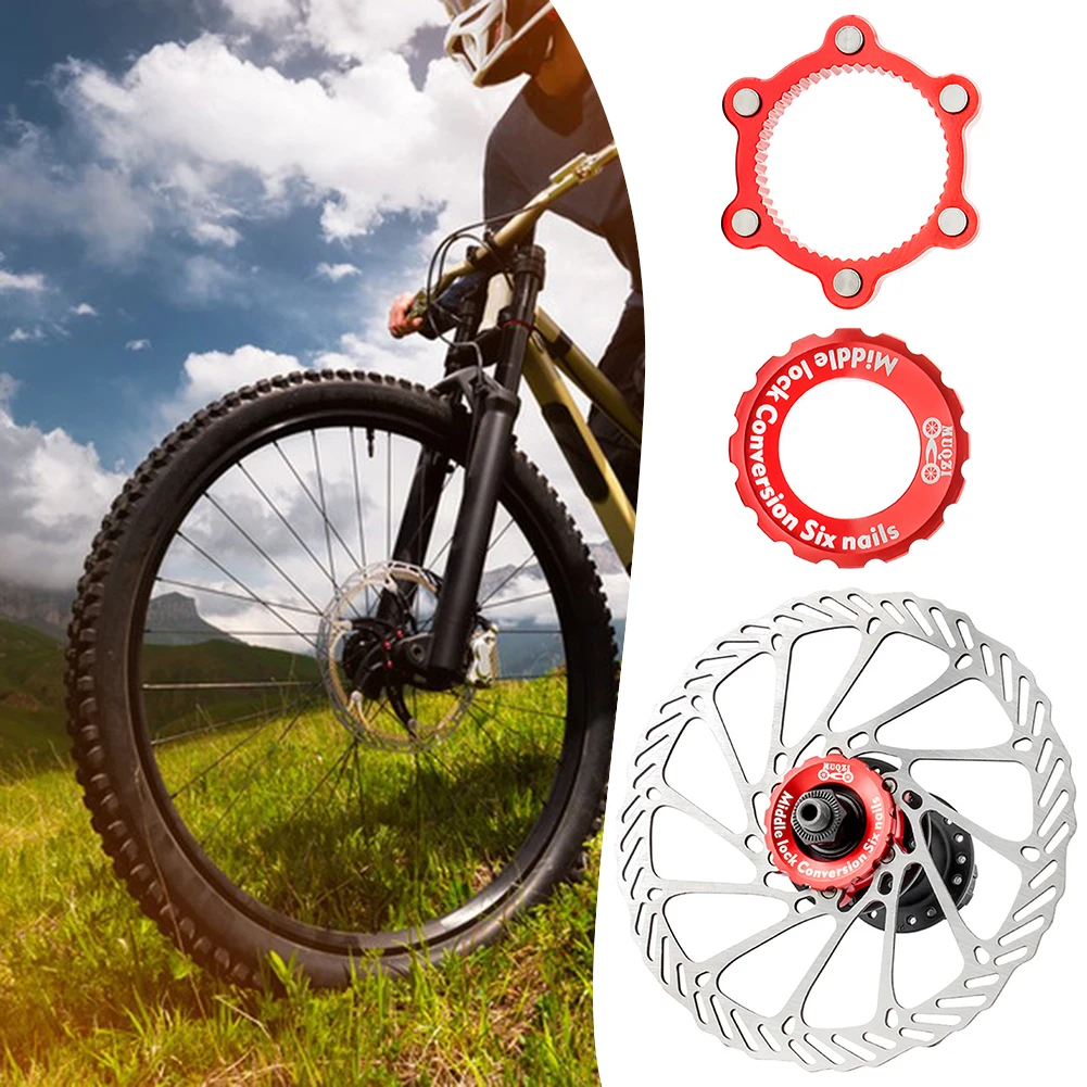 Centerlock To 6-hole Hub Discs Conversion Mountain Bike Brake Adapter Study Aluminum Alloy Build For Riding
Centerlock To 6-hole Hub Discs Conversion Mountain Bike Brake Adapter Study Aluminum Alloy Build For Riding