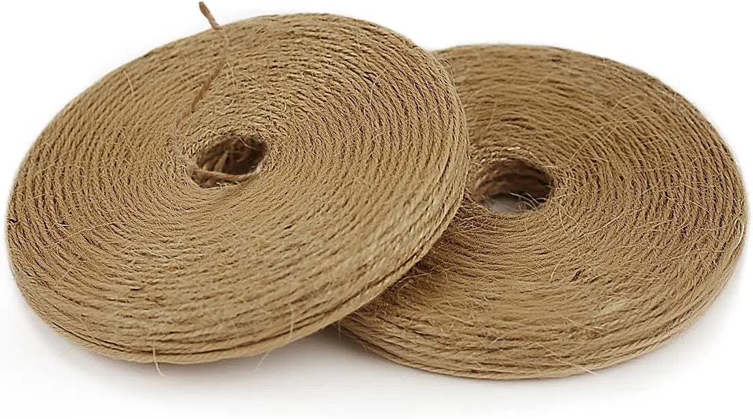 800ft Natural Jute Twine for Gardening, Plant Support, Crafts & Gift Wrapping, 2 Rolls
800ft Natural Jute Twine for Gardening, Plant Support, Crafts & Gift Wrapping, 2 Rolls