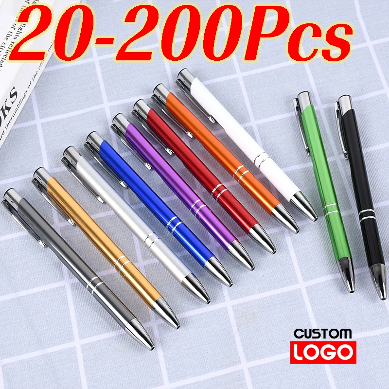 20-200 Pens Customized Ballopint Pen Personalized Metal Ball Pen Support Print Logo Advertising Pen Office Writing Supplies
20-200 Pens Customized Ballopint Pen Personalized Metal Ball Pen Support Print Logo Advertising Pen Office Writing Supplies