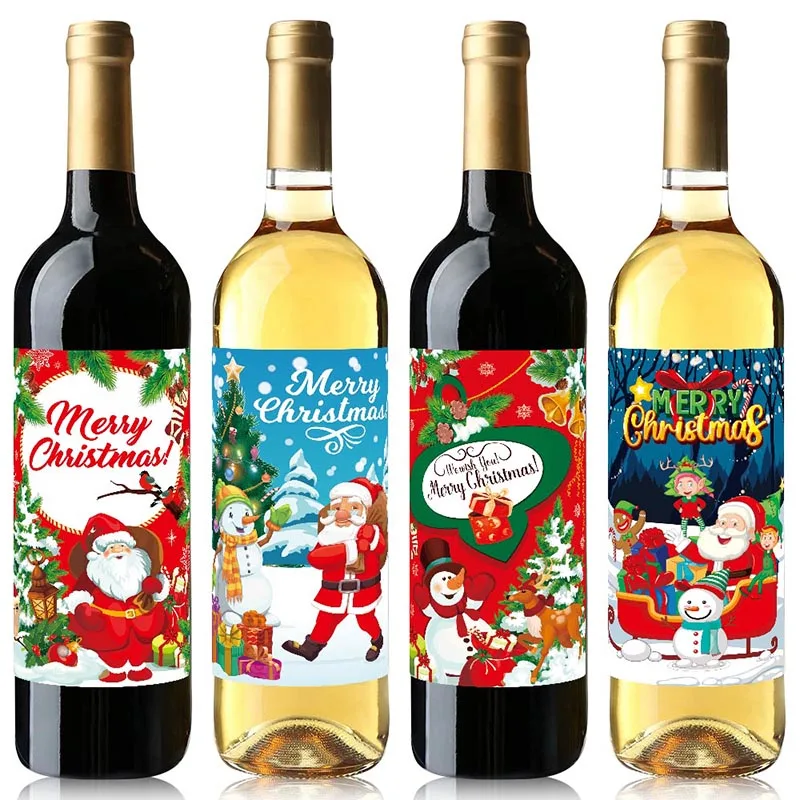 8Pcs Christmas Decoration 2024 Happy New Year Merry Christmas Santa Claus Snowman Wine Bottle Stickers Party Table Supplies
8Pcs Christmas Decoration 2024 Happy New Year Merry Christmas Santa Claus Snowman Wine Bottle Stickers Party Table Supplies
